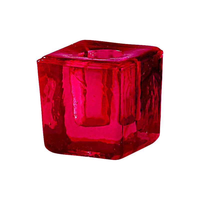 Glass Chime Candle Holder