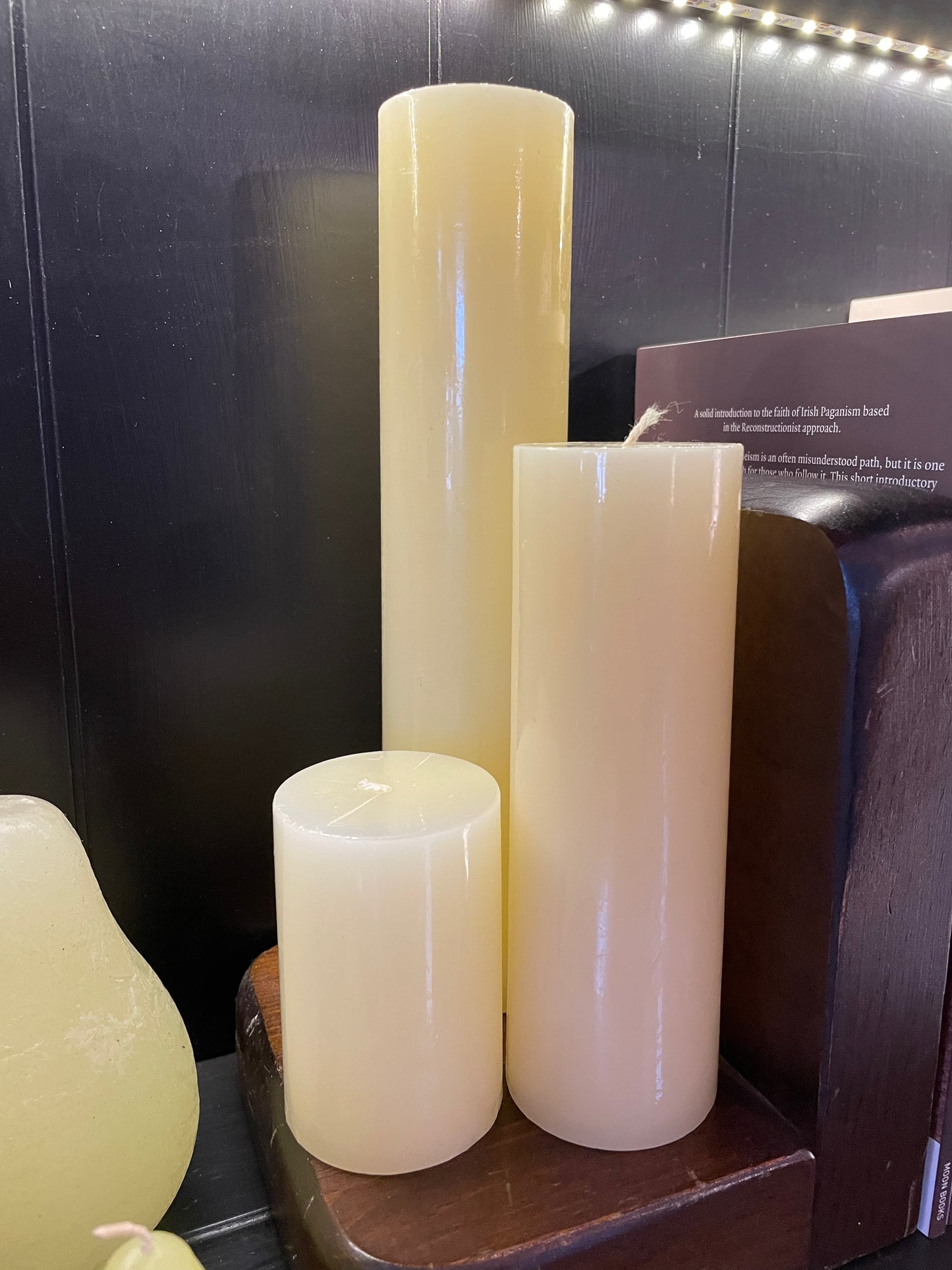 Ivory Pillar Candles