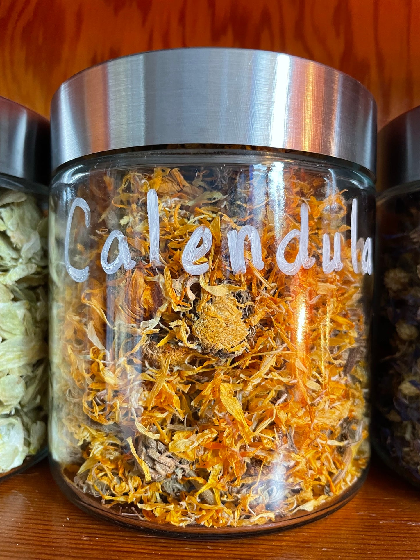 Calendula petals, dried, cut, organic