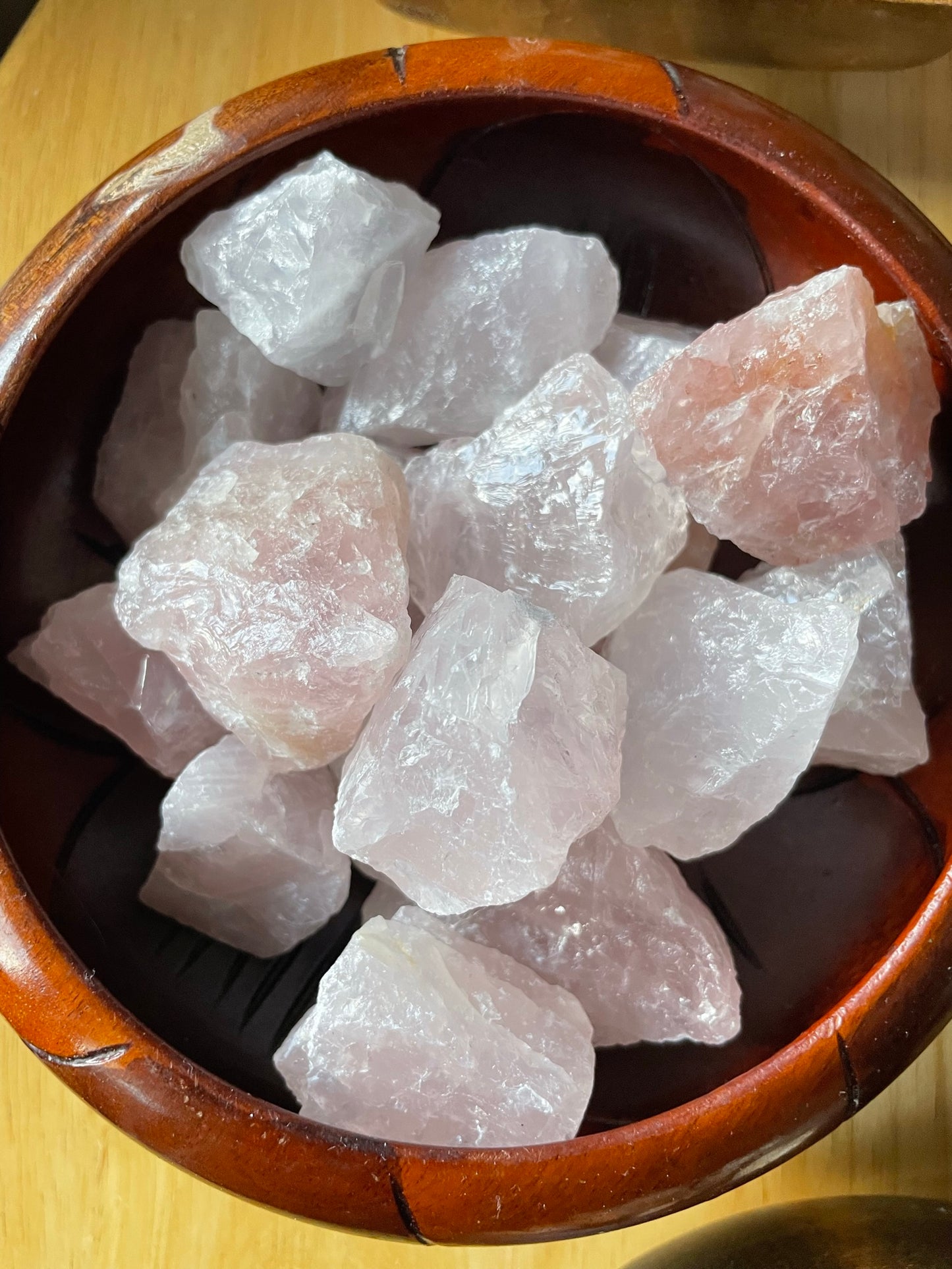 Rose Quartz, chunks, raw