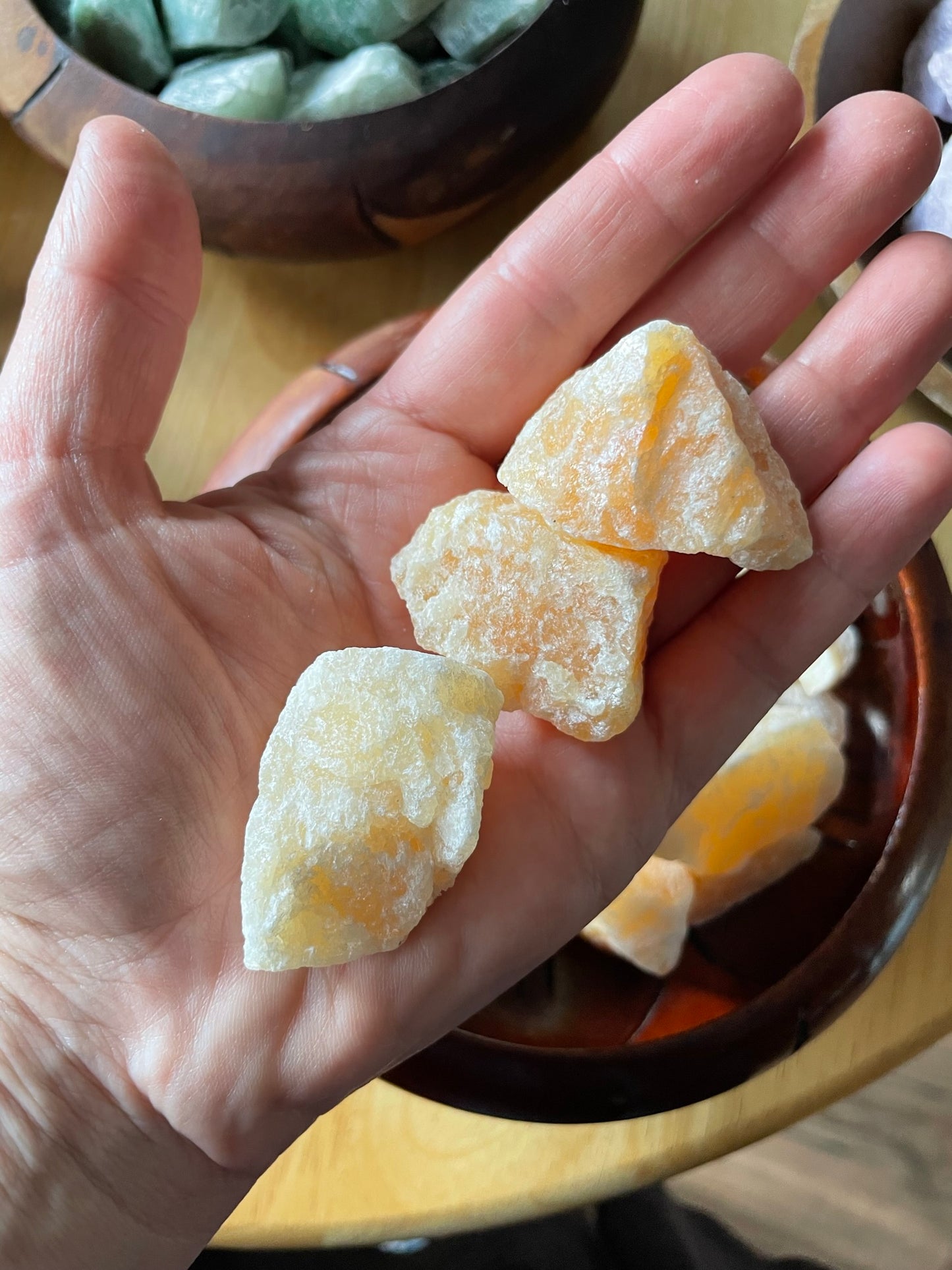 Yellow Calcite, Rough, Chunks