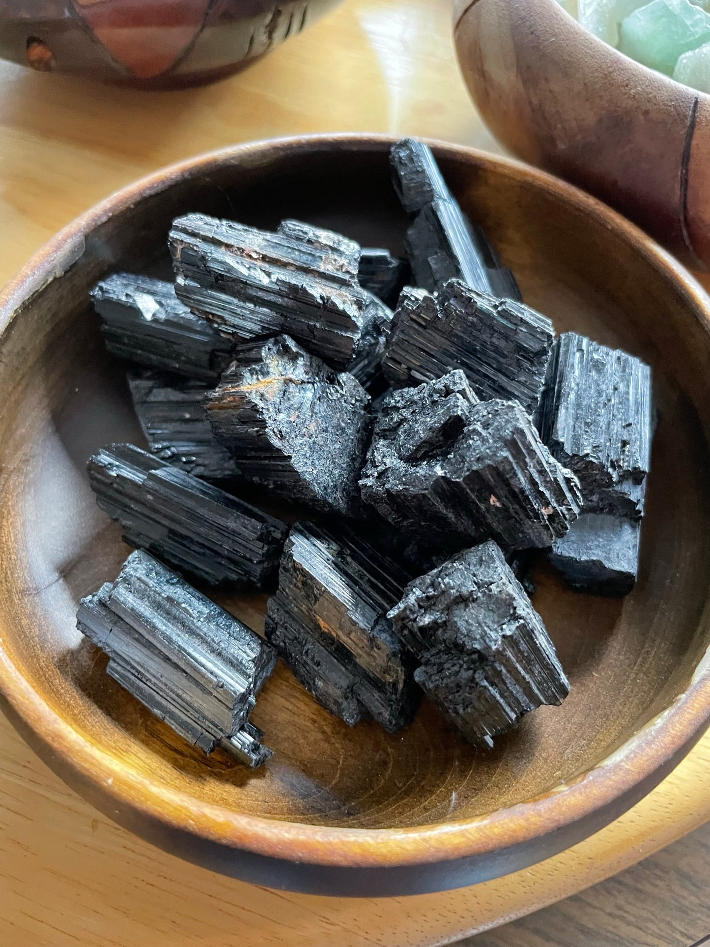 Black Tourmaline, chunks, rough
