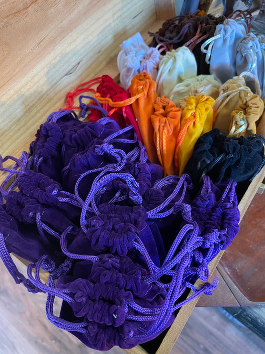 Tiny Velvet Bags to Stuff Rocks In