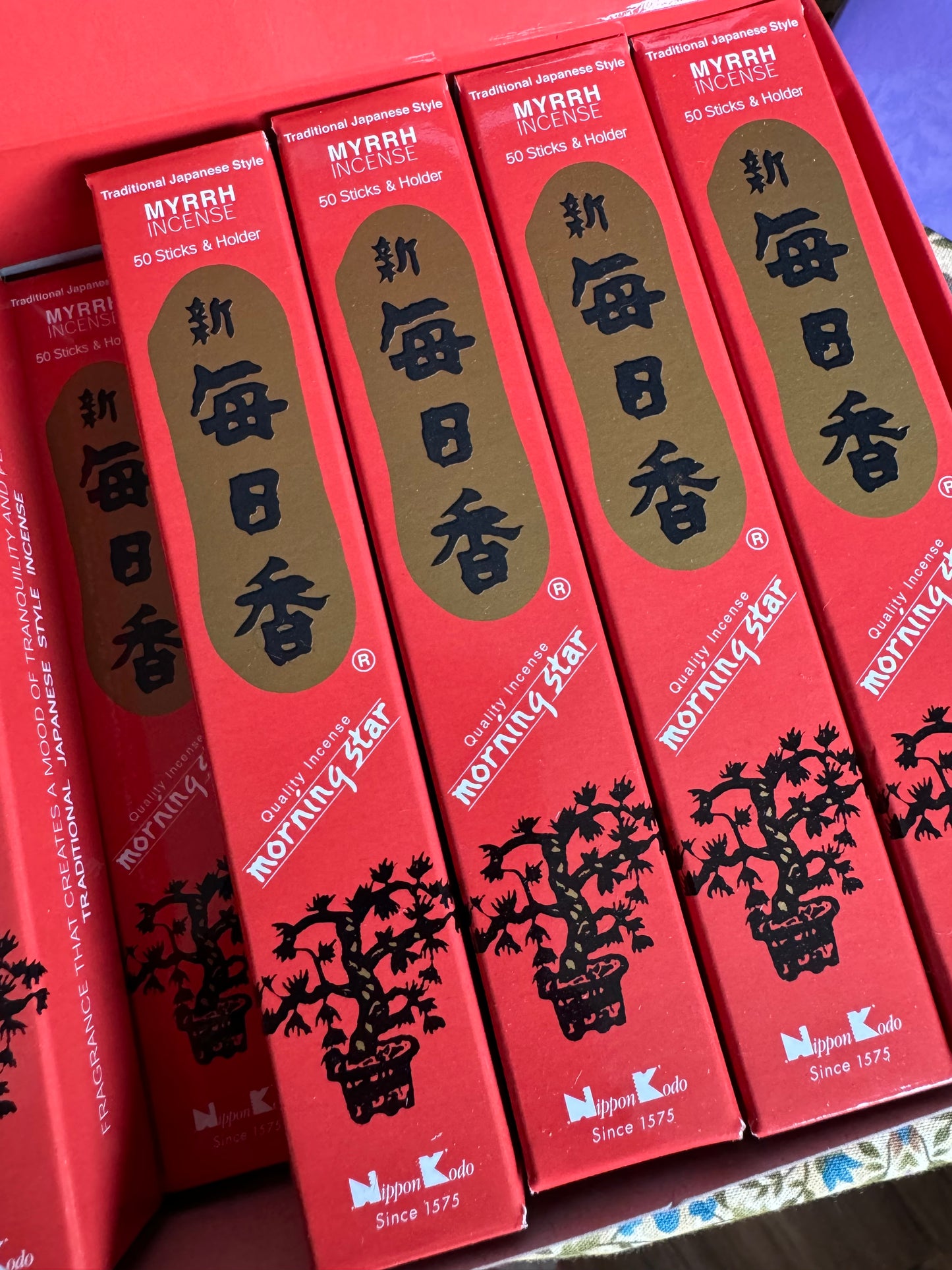 Morning Star Incense Box of 50 Sticks - 6 Varieties Available