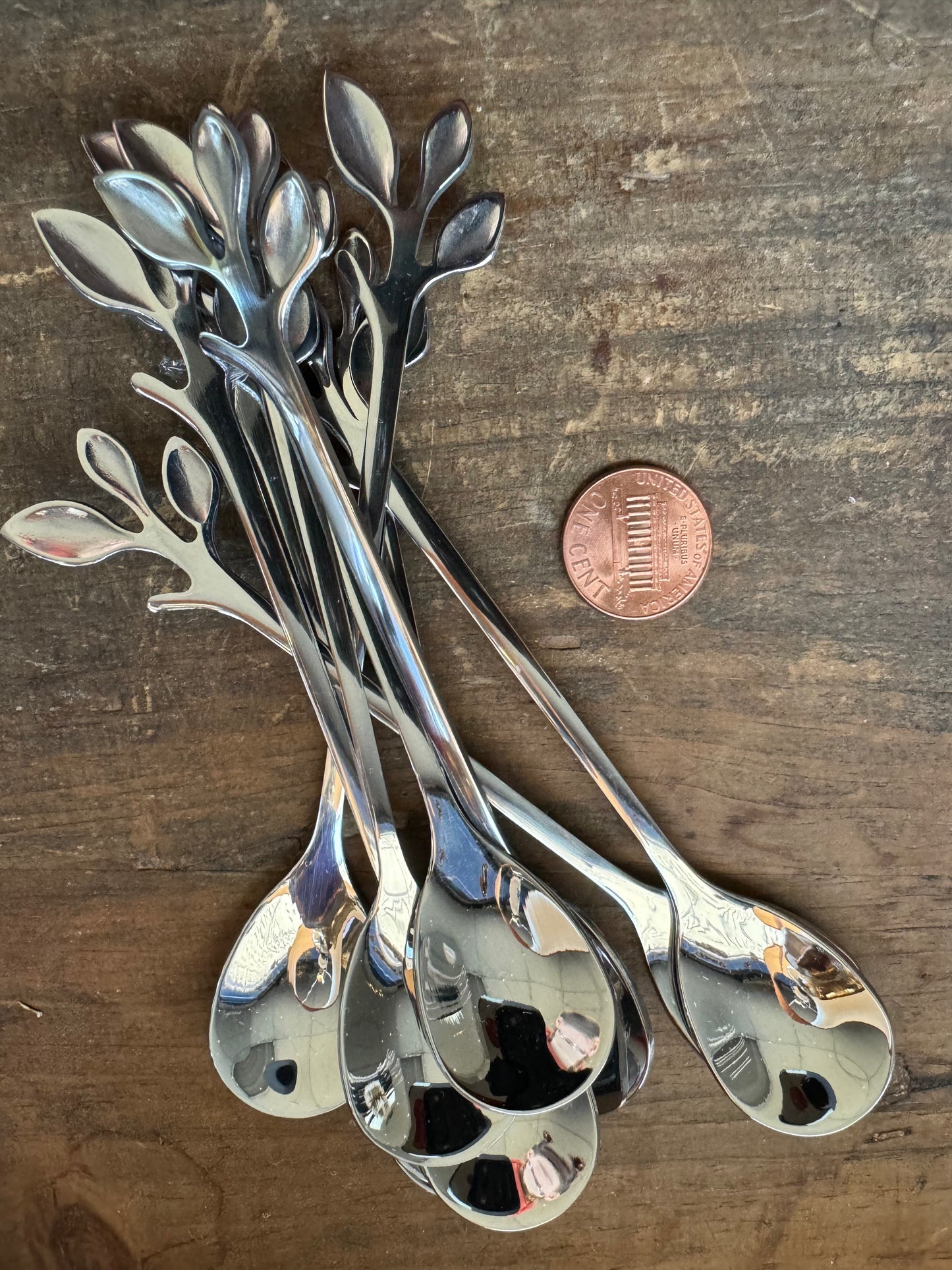 Silver Leaf Spoon