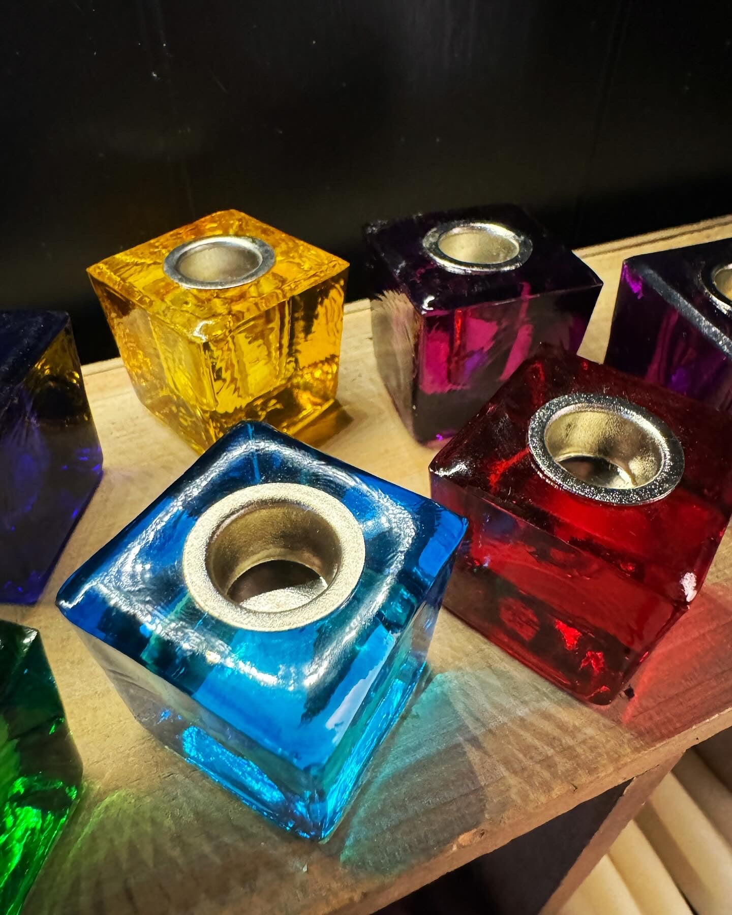 Glass Chime Candle Holder