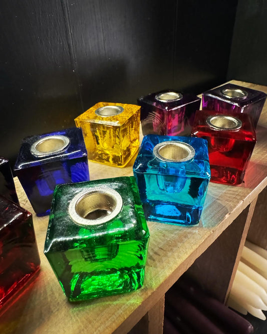 Glass Chime Candle Holder