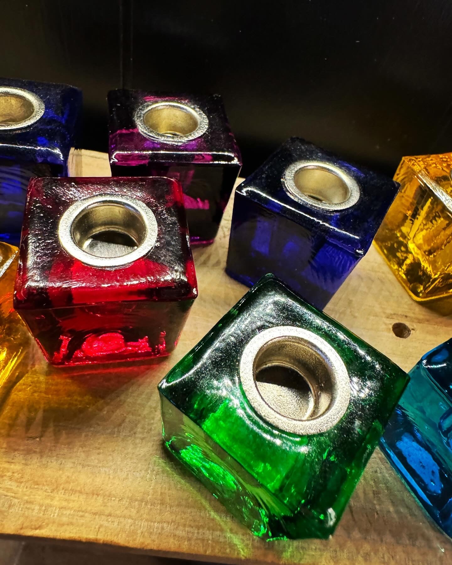 Glass Chime Candle Holder