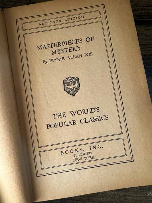 Masterpieces of Mystery by Edgar Allen Poe