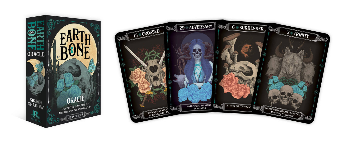 Earth & Bone Oracle: 42 Gilded Cards & 112 Pg. Guidebook