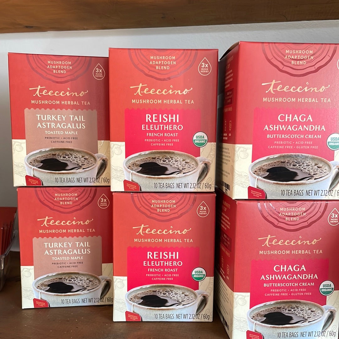 Teechino Mushroom Tea Blends