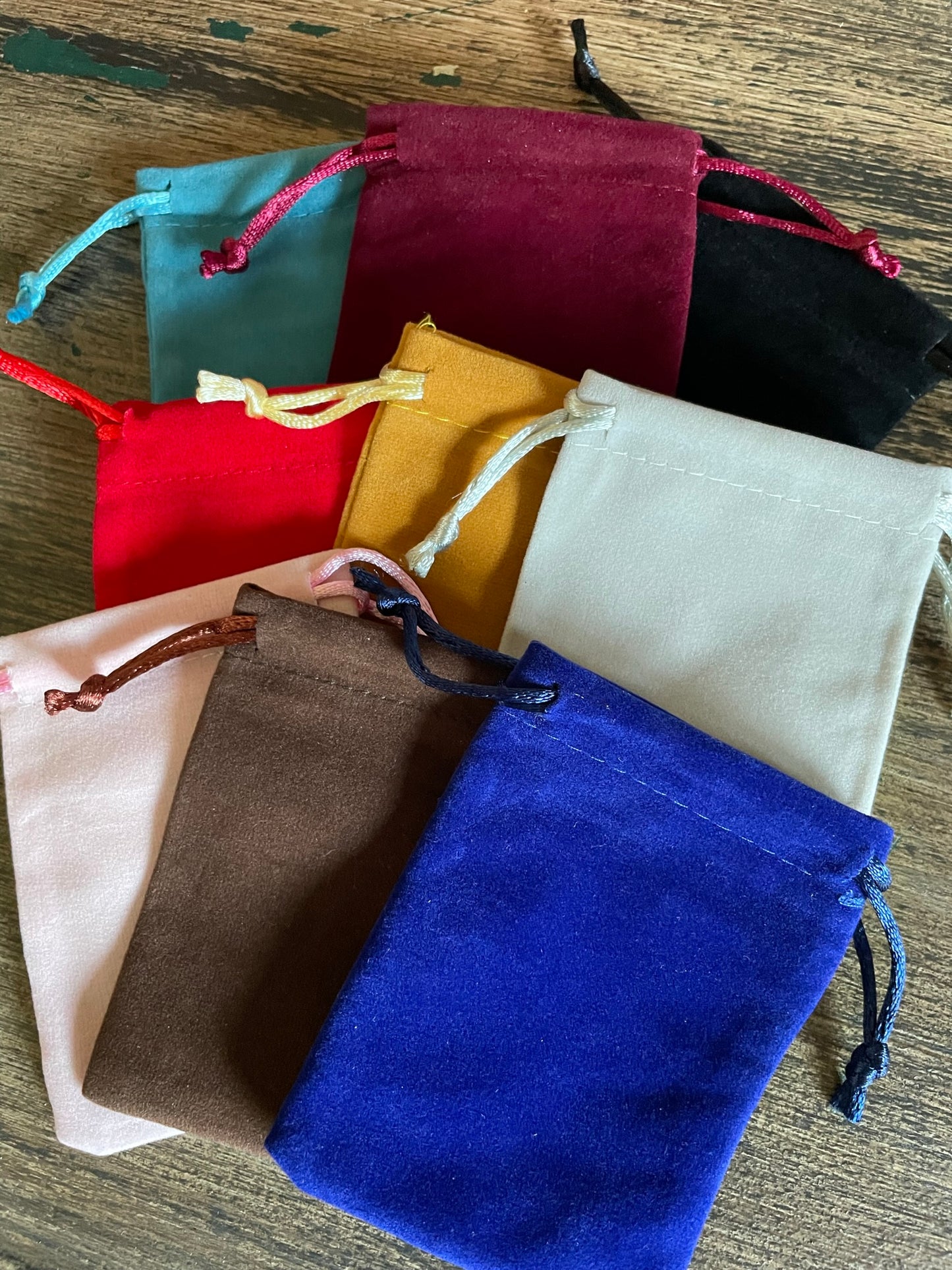 Tiny Velvet Bags to Stuff Rocks In