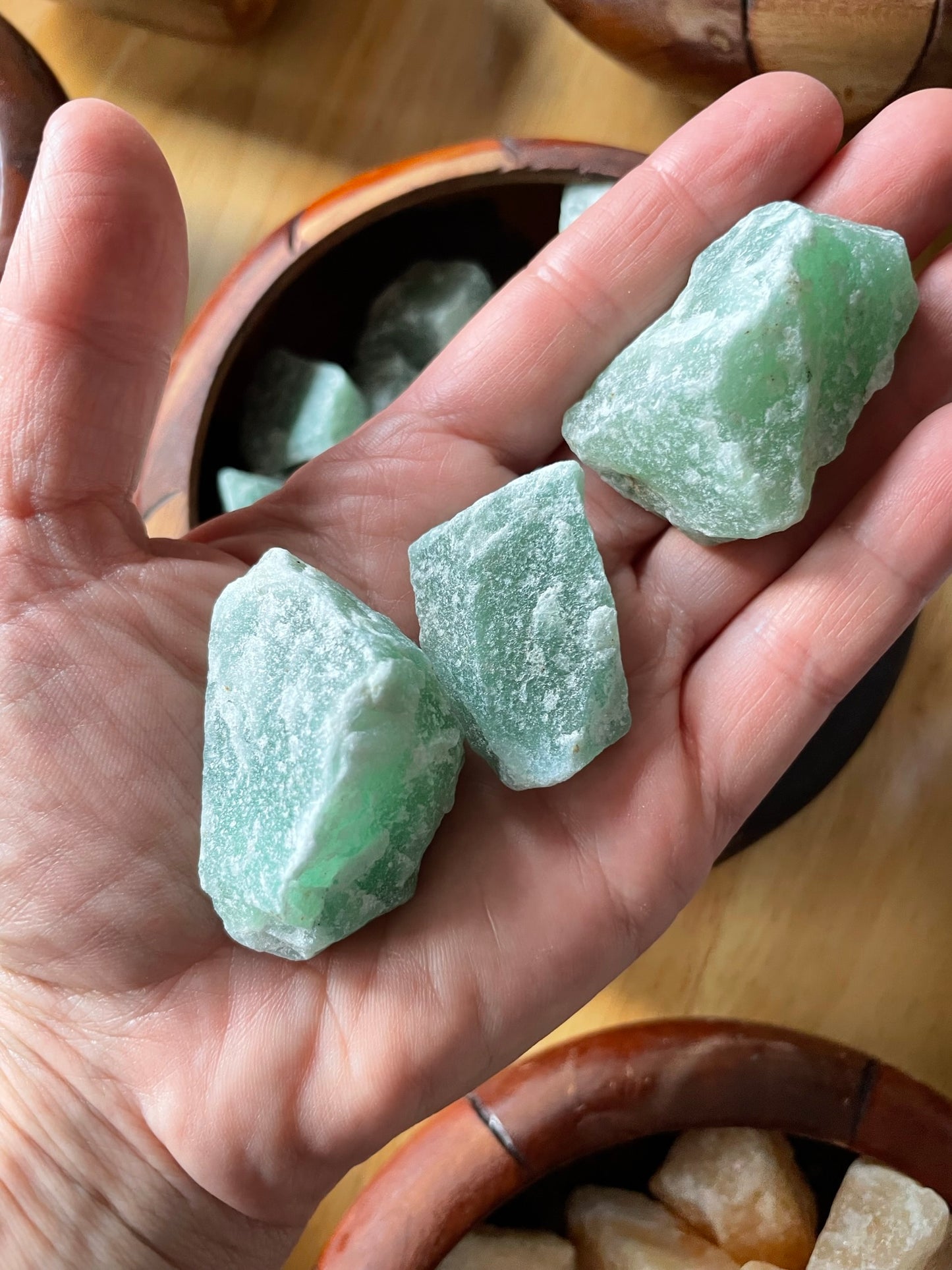 Aventurine, chunks, rough