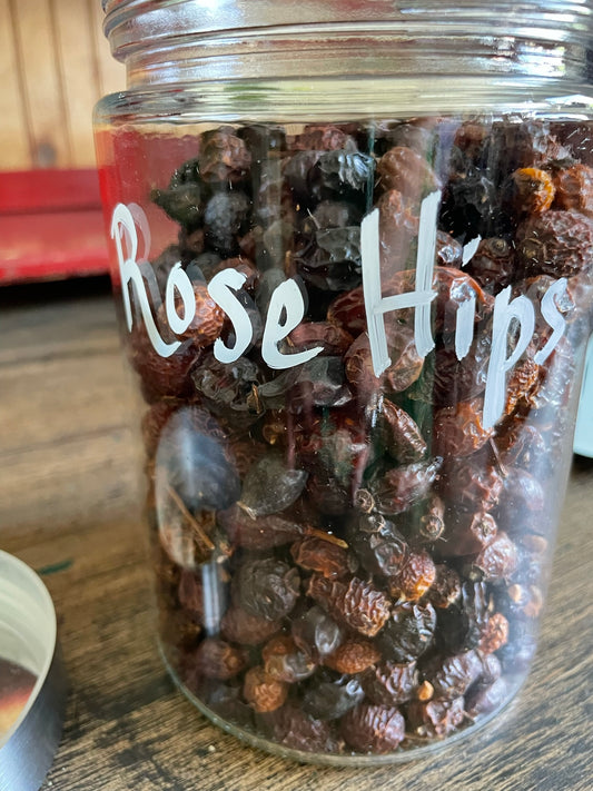 Organic Rose Hips, whole