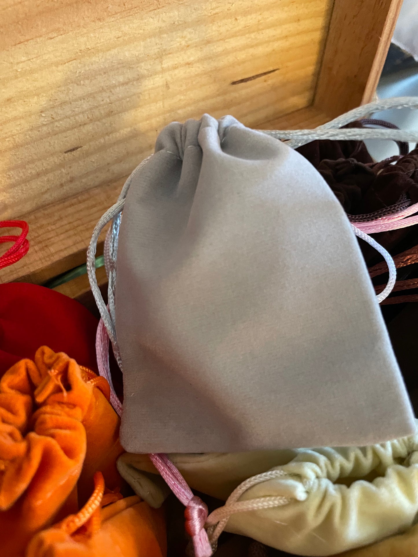 Tiny Velvet Bags to Stuff Rocks In